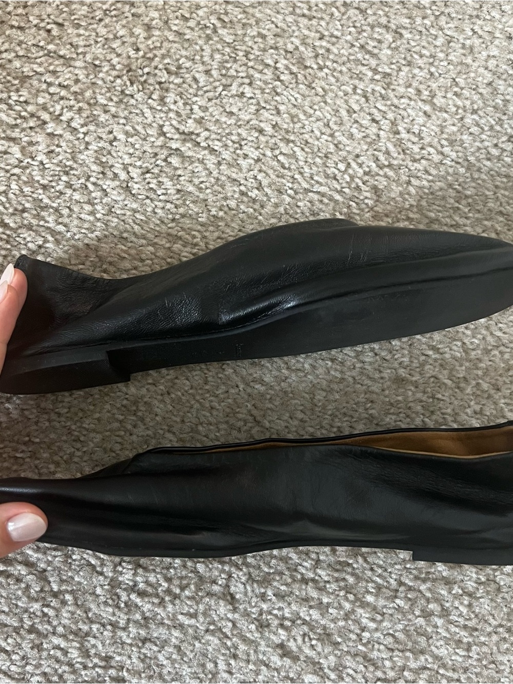 New Reformation Blaine Flat Black Leather Size 8 - Picture 9 of 10